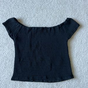 Brandy Melville Smocked Off the Shoulder Top